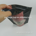 Food grade brown kraft paper food bag closed with twist ties and tape for food package